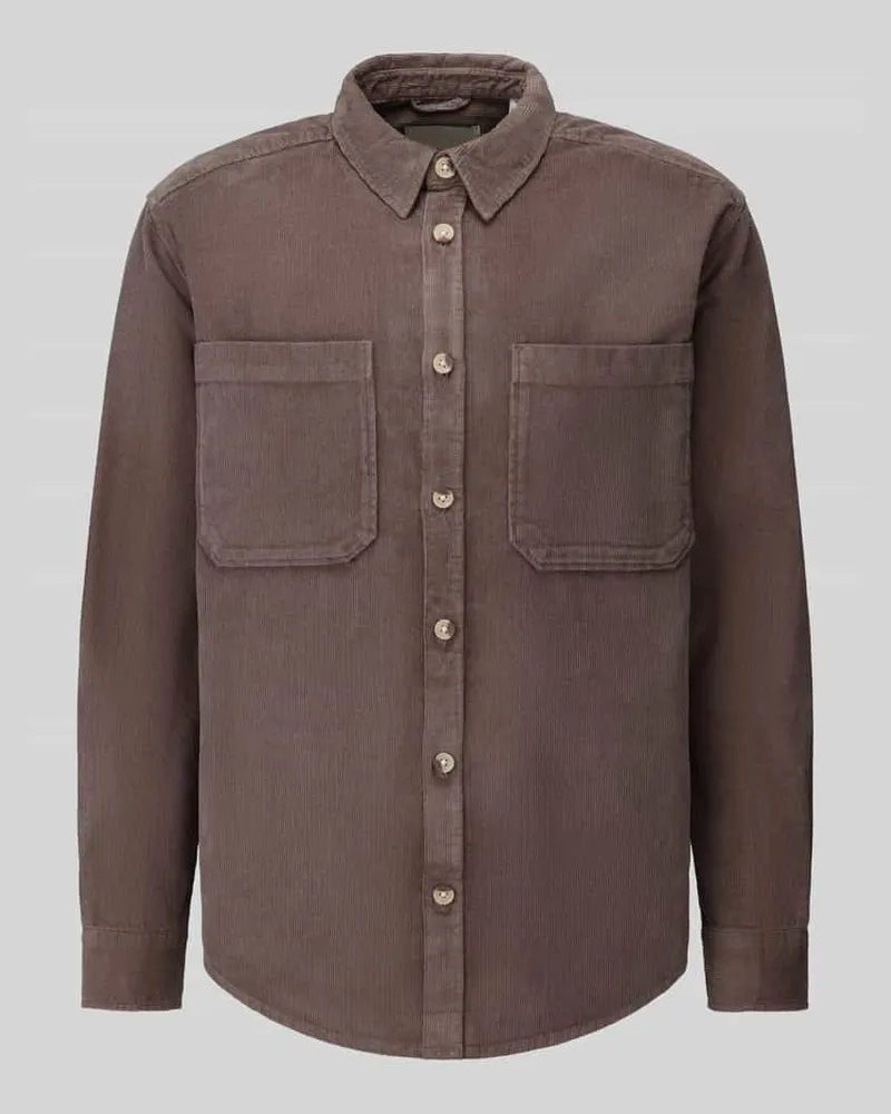 Only & Sons Freizeithemd mit Brusttaschen Taupe