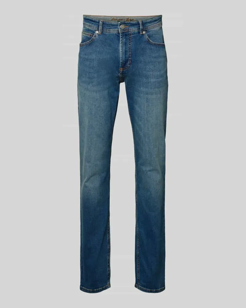 Christian Berg Jeans mit 5-Pocket-Design Hellblau