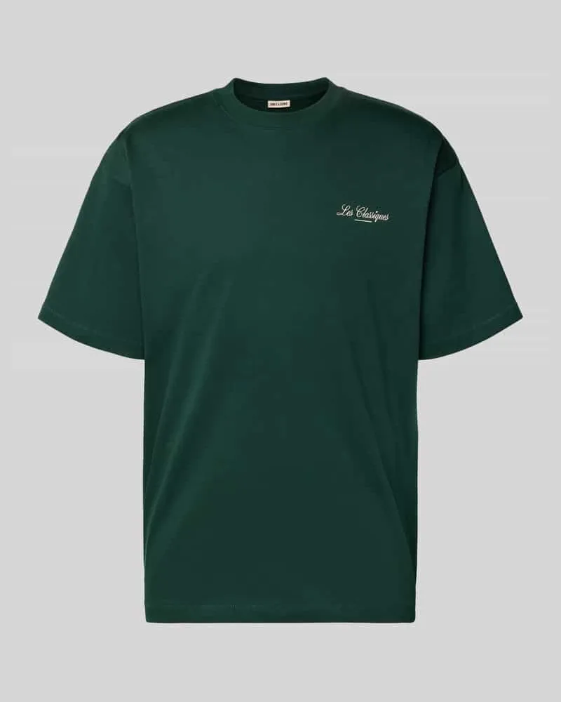 Only & Sons Loose Fit T-Shirt aus reiner Baumwolle Modell 'LES CLASSIQUES Dunkelgruen