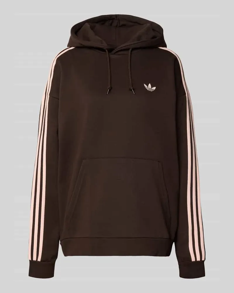 adidas Oversized Hoodie mit Kapuze Dunkelbraun