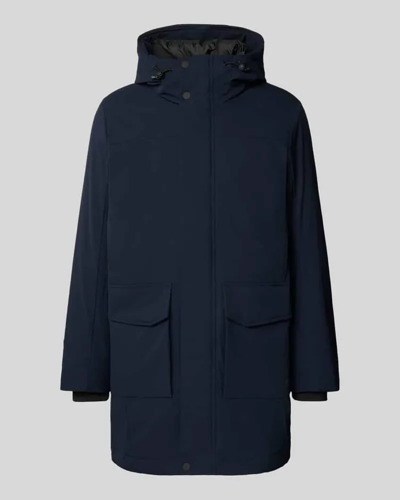Tom Tailor Regular Fit Parkamantel aus wasserdichtem Material 