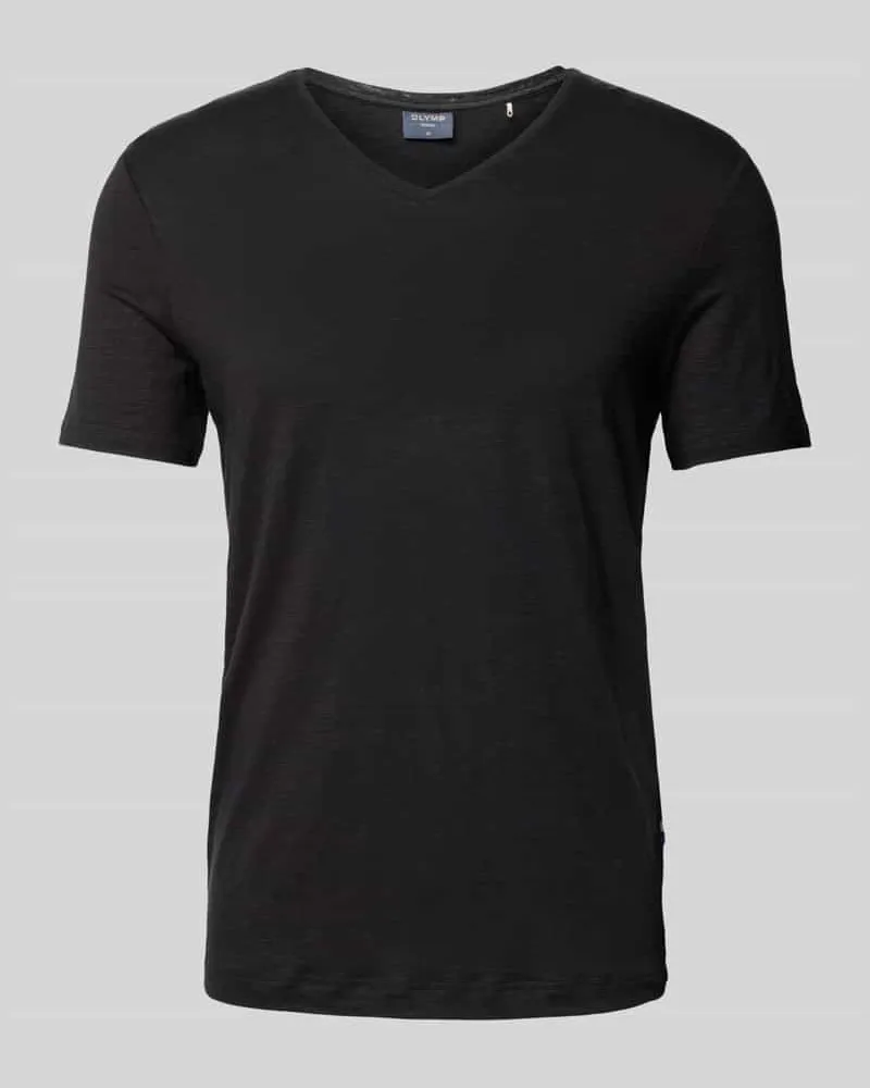 Olymp Regular Fit T-Shirt aus reiner Baumwolle 