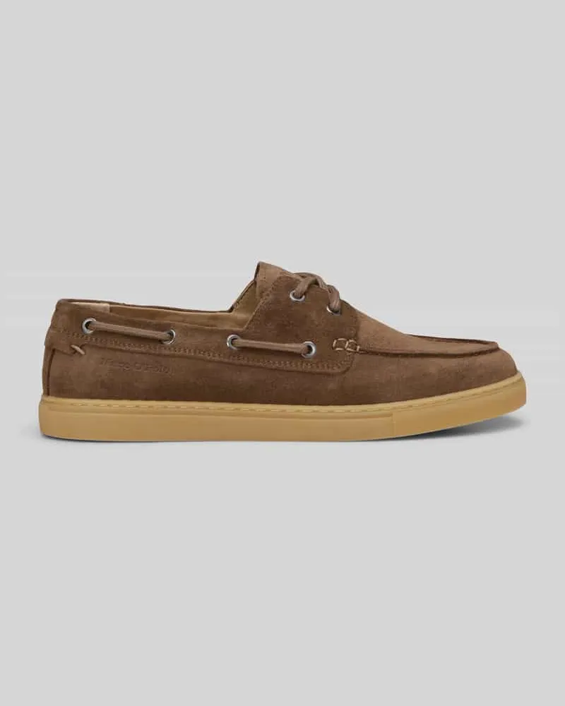 Marc O'Polo Loafer aus Verloursleder Modell 'KAIRO Taupe