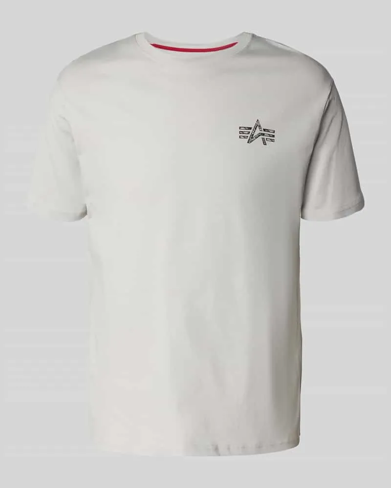Alpha Industries T-Shirt mit Label-Print 