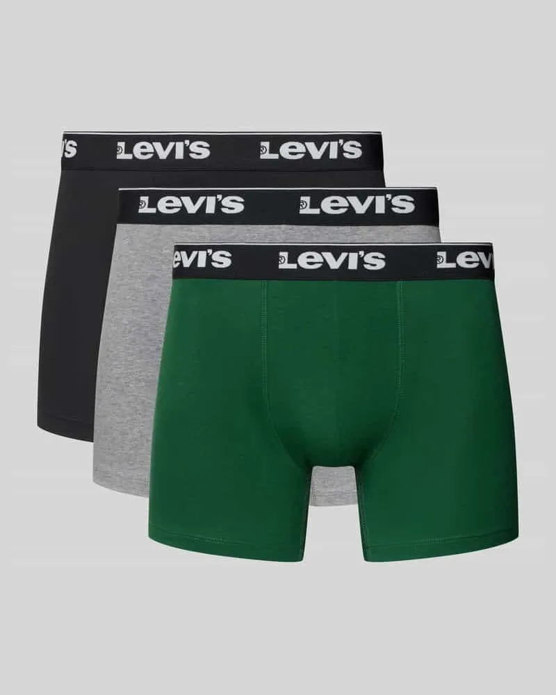 Levi's Trunks aus Baumwoll-Mix im 3er-Pack Gruen