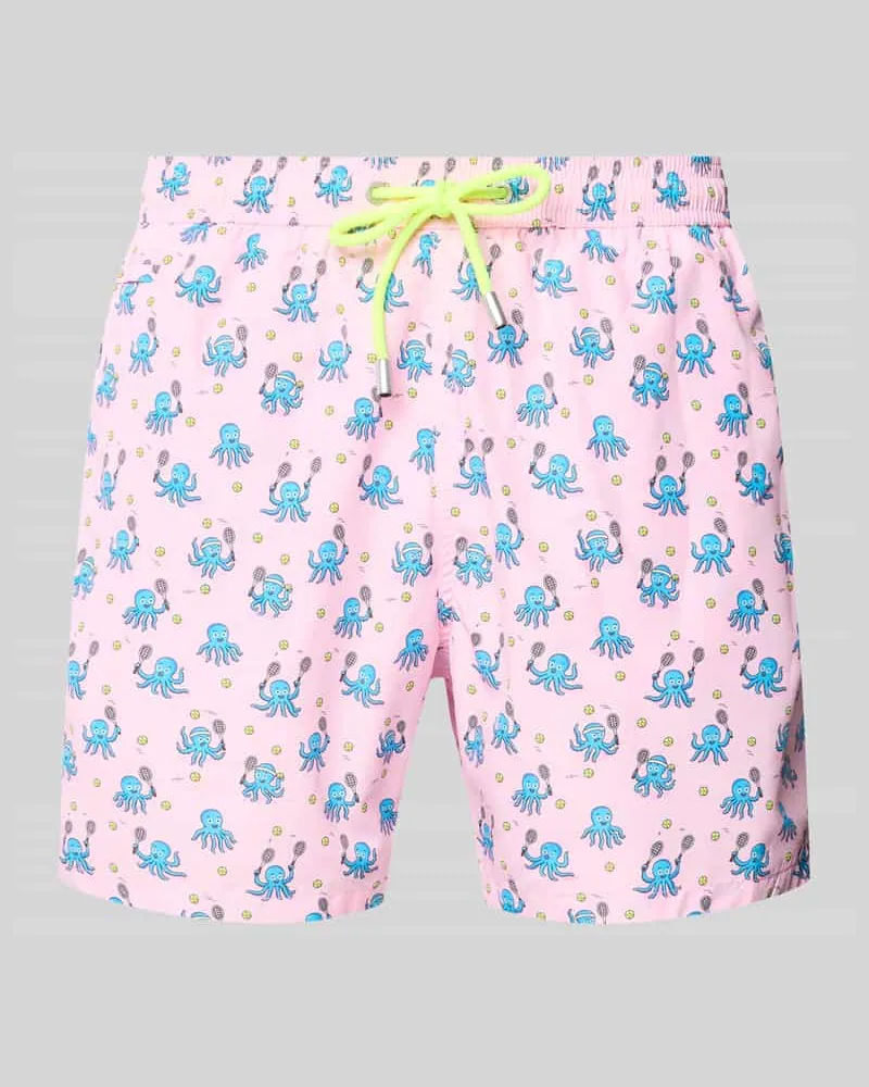 MC2 Saint Barth Badehose im Allover-Look Modell 'LIGHTING MICRO FANTASY Rosa