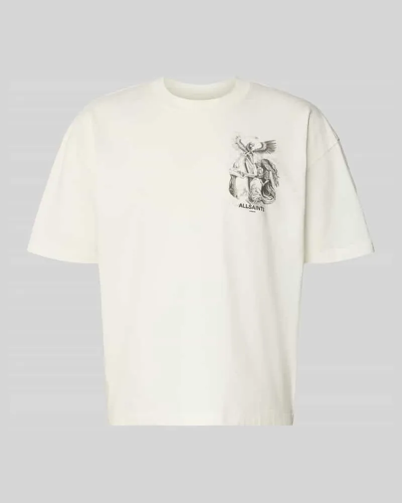 AllSaints Relaxed Fit T-Shirt aus reiner Baumwolle Modell 'SERAPH Offwhite