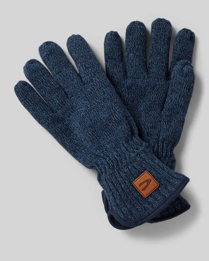 Camel Active Handschuhe mit Label-Detail Marine