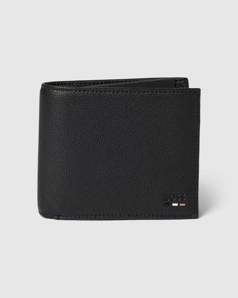 HUGO BOSS Portemonnaie mit Label-Detail Modell 'Ray Black