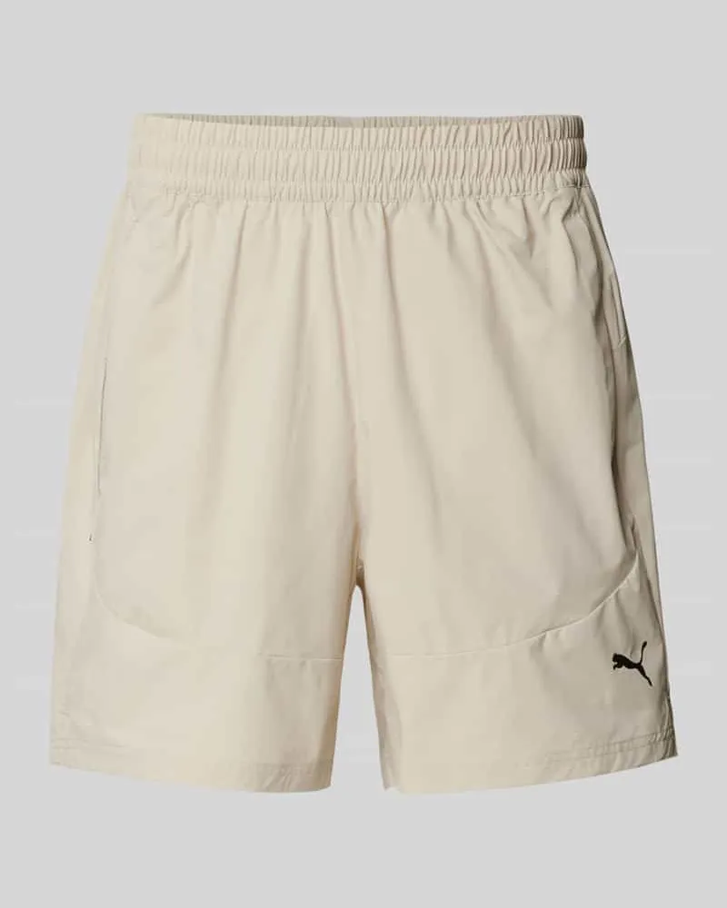 Puma Shorts mit elastischem Bund Beige