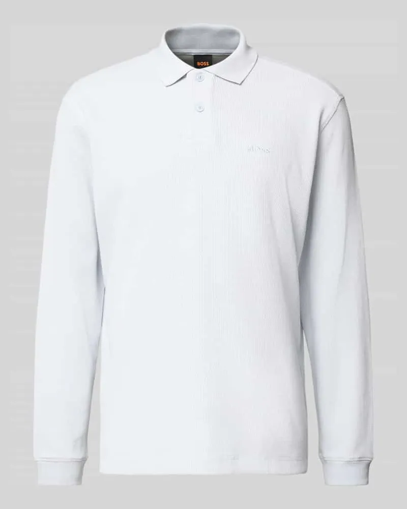 HUGO BOSS Regular Fit Poloshirt aus Baumwoll-Mix Modell 'PETEMPESTOLONG Mint