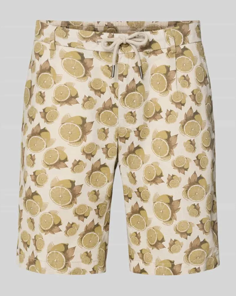 Bugatti Bermudas mit Kordelzug und Eingrifftaschen Beige