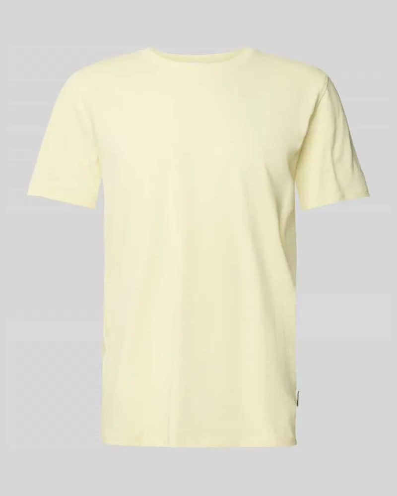 Armedangels T-Shirt mit Rundhalsausschnitt Modell 'MAARKOS Hellgelb