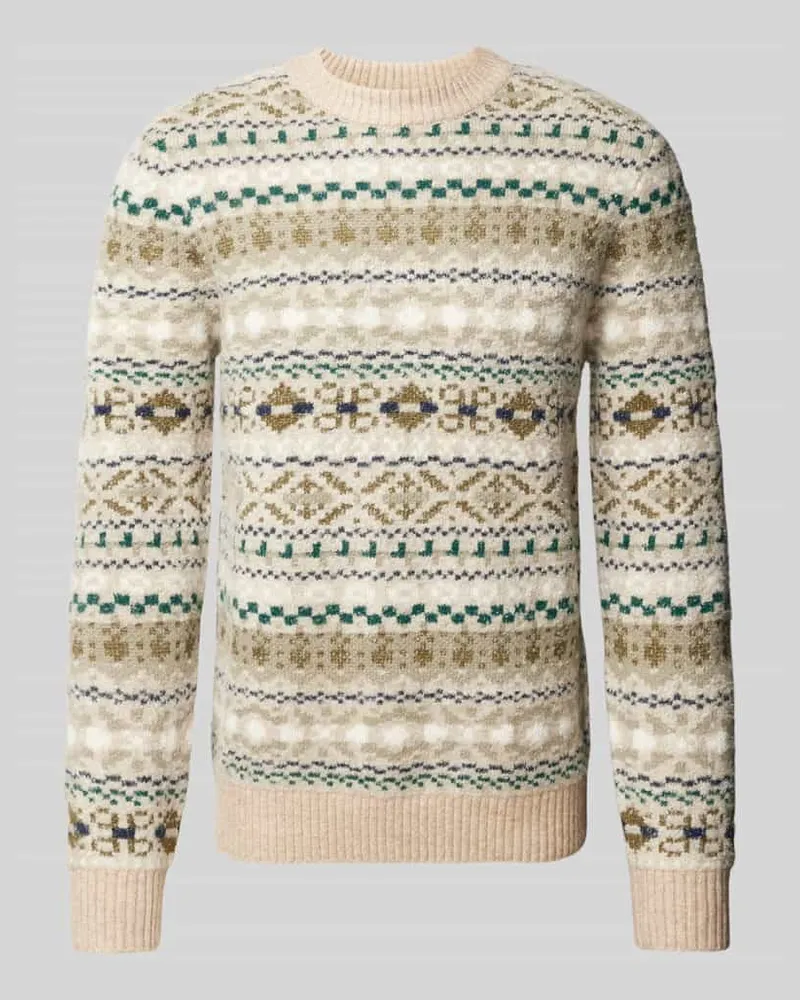 Jack & Jones Strickpullover mit Rundhalsausschnitt Modell 'BLUDAVE 