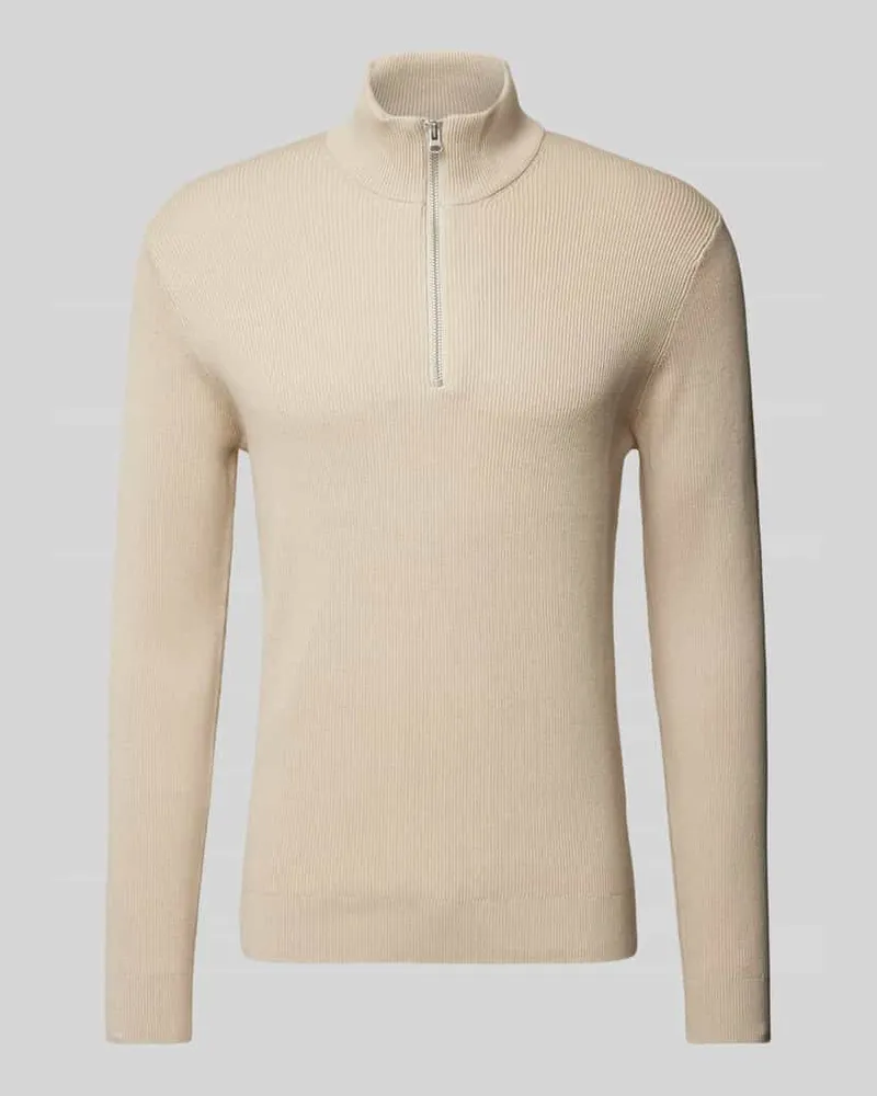 Only & Sons Regular Fit Strickpullover mit Stehkragen Modell 'PHIL 