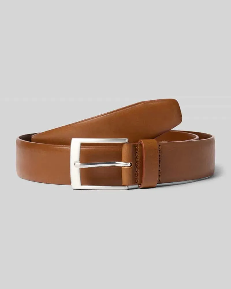 S.Oliver Gürtel aus echtem Leder Modell 'Basic Belt Cognac