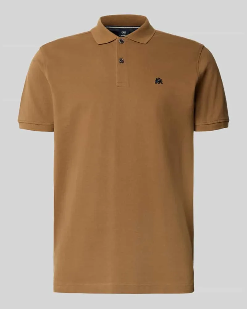 Lerros Poloshirt mit Label-Stitching 