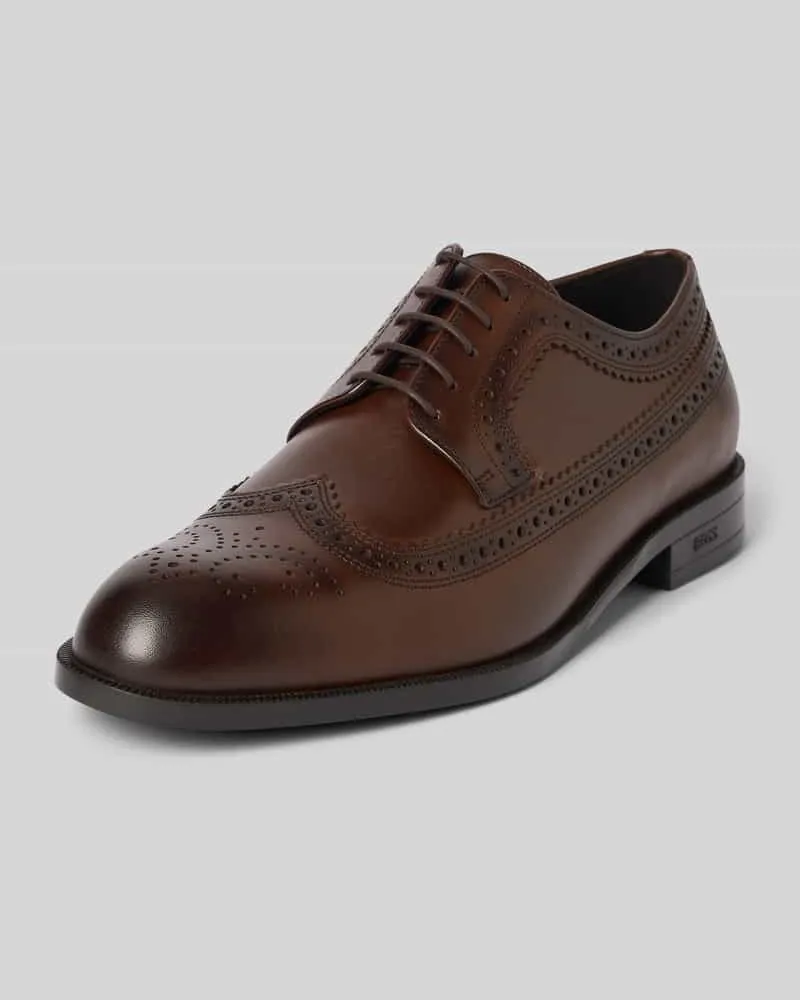 HUGO BOSS Derby mit Lochmuster 