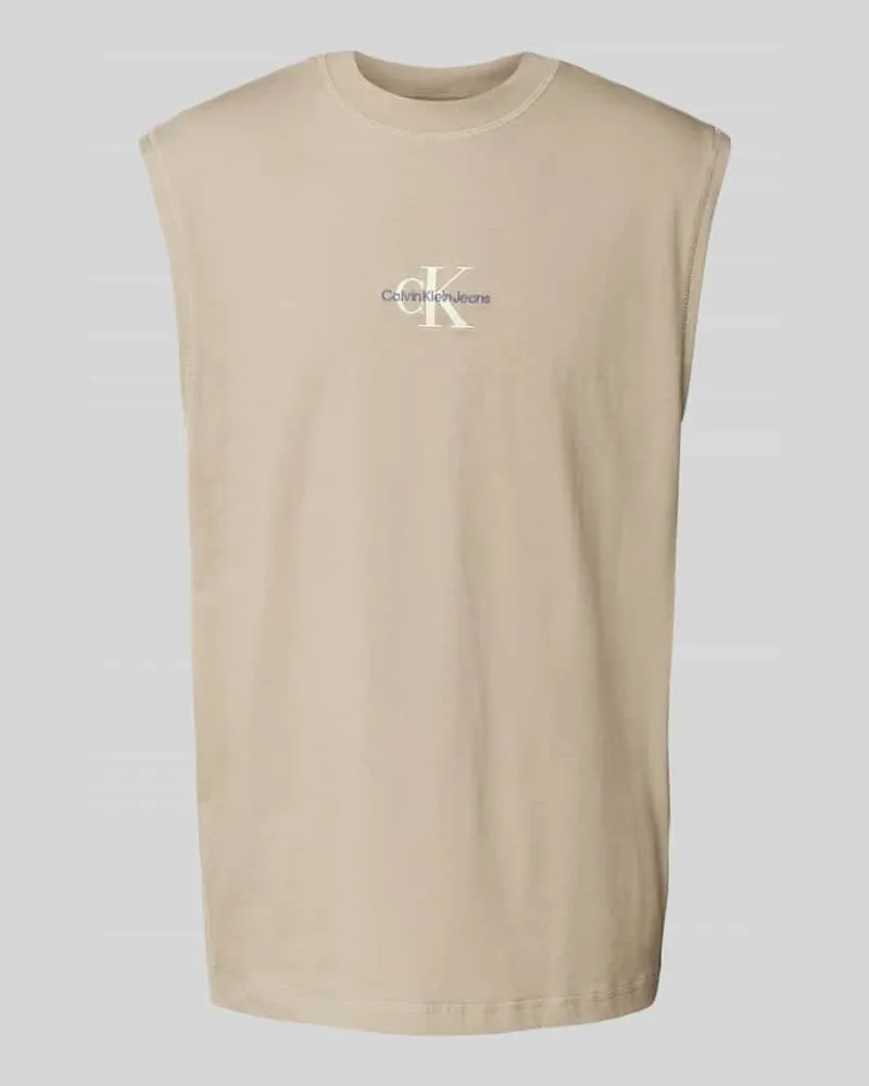 Calvin Klein Top mit Label-Stitching 