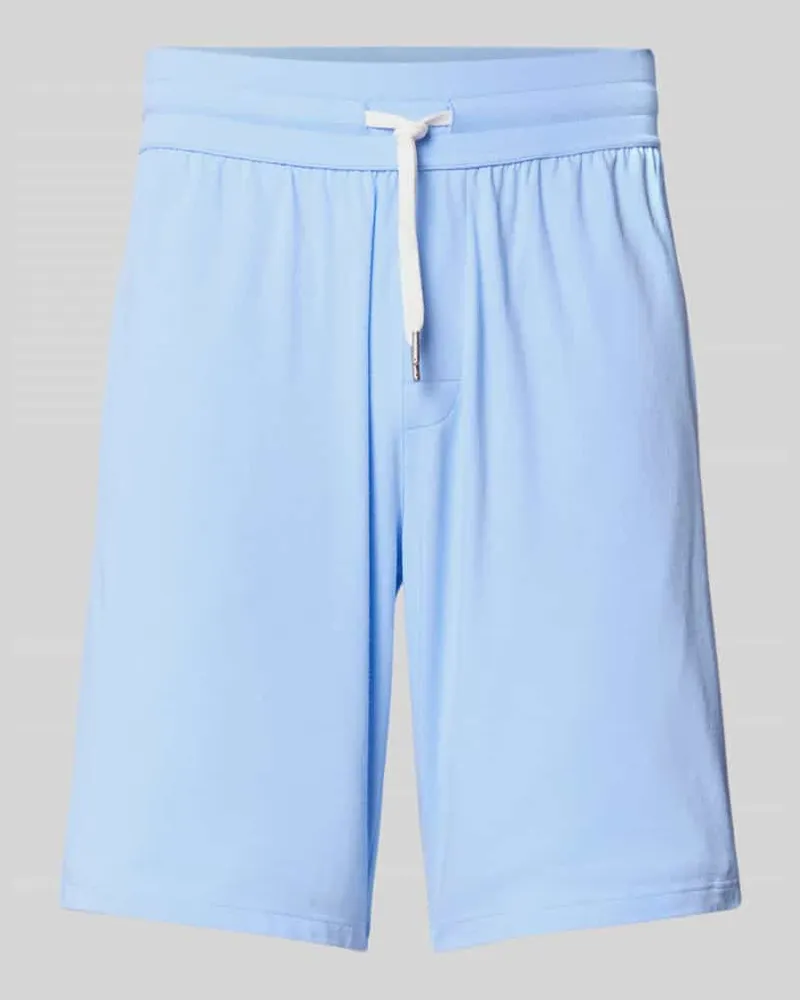 Tommy Hilfiger Regular Fit Lounge Shorts aus Baumwoll-Mix Hellblau