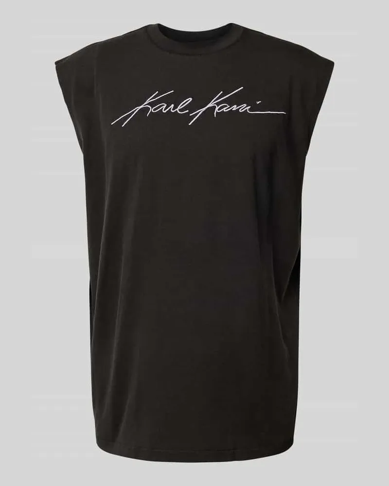 Karl Kani Tanktop mit Label-Stitching Modell 'Autograph 