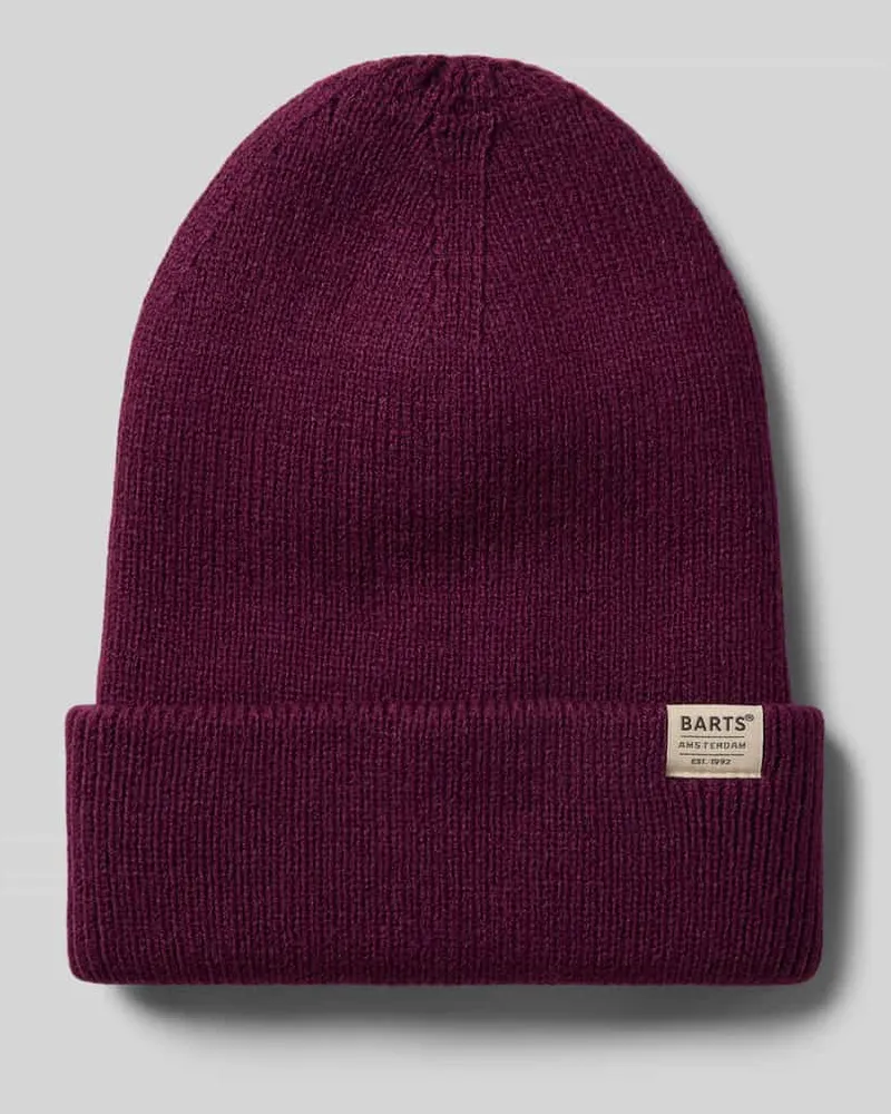 Barts Mütze mit Label-Detail Modell 'KINABALU Aubergine
