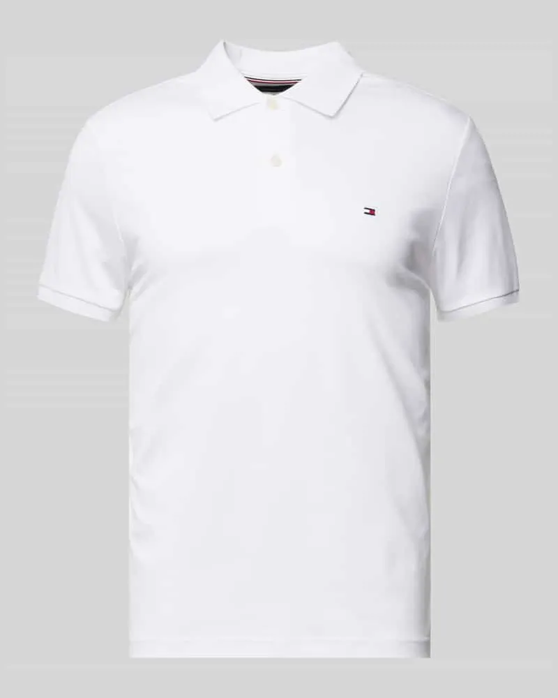 Tommy Hilfiger Regular Fit Poloshirt mit Logo-Stitching 