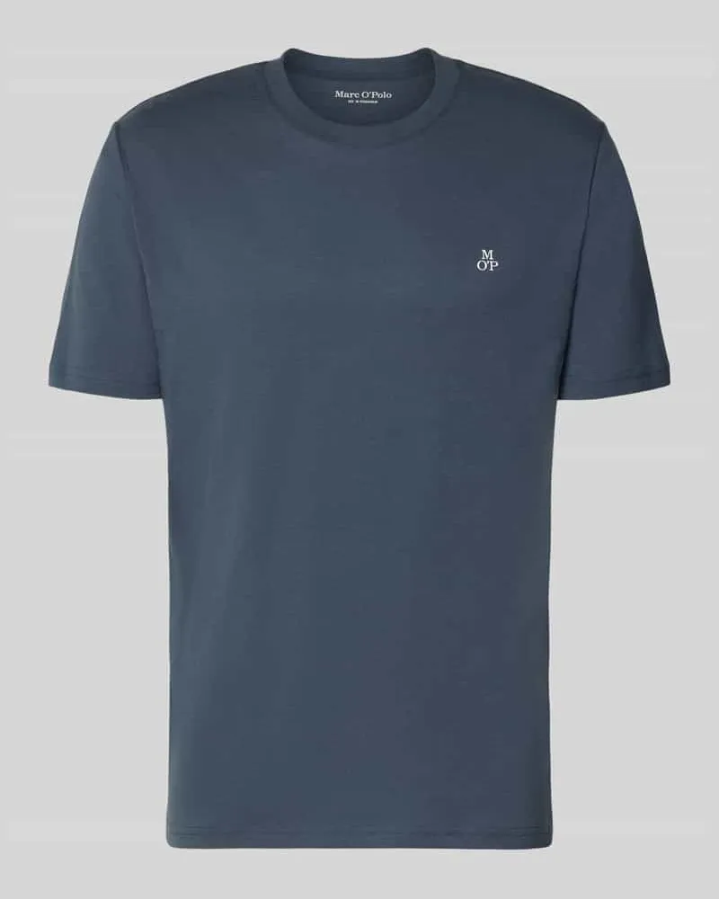Marc O'Polo Regular Fit T-Shirt aus reiner Baumwolle Rauchblau