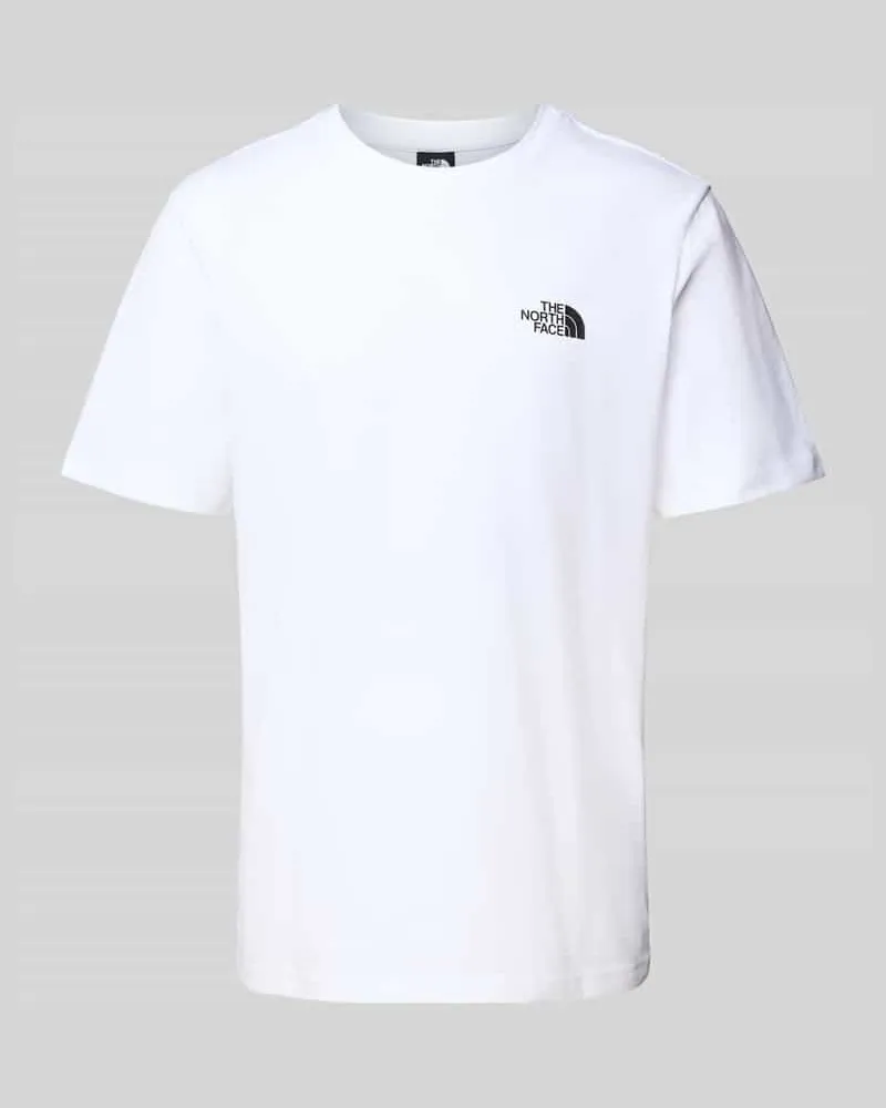 The North Face T-Shirt mit Label-Print Weiss