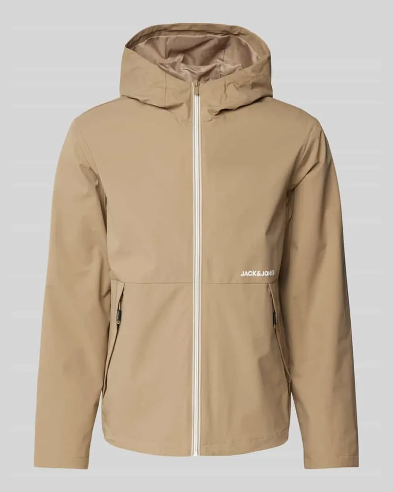 Jack & Jones Jacke mit Kapuze Modell 'ADAM Beige