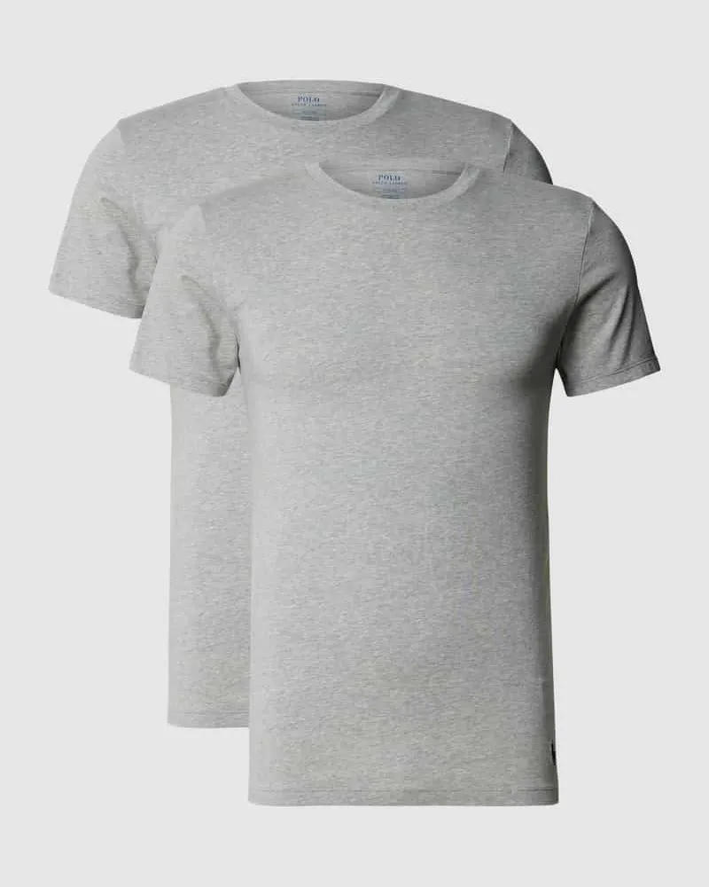 Ralph Lauren T-Shirt mit Logo-Stitching im 2er-Pack 