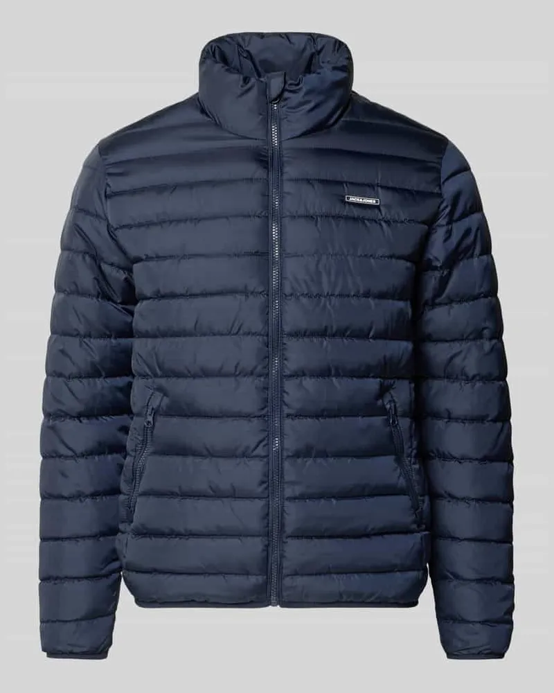 Jack & Jones Jacke mit Label-Patch Modell 'ELVIS Marine