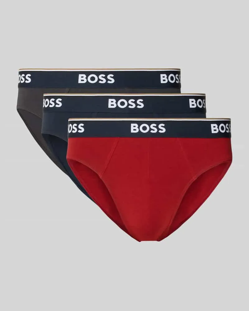 HUGO BOSS Slip aus Baumwoll-Mix Modell 'Power Rot