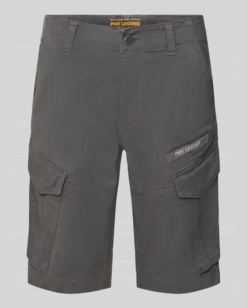 PME Legend Slim Fit Cargoshorts mit Label-Print Modell 'NORDROP 