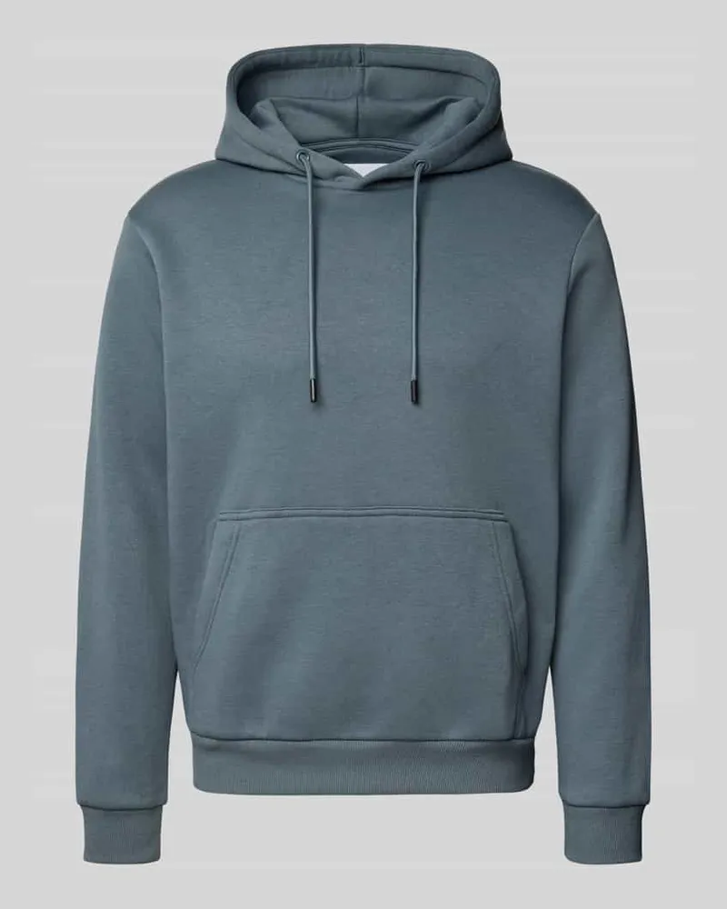 Jack & Jones Hoodie mit Kapuze Modell 'BRADLEY Petrol