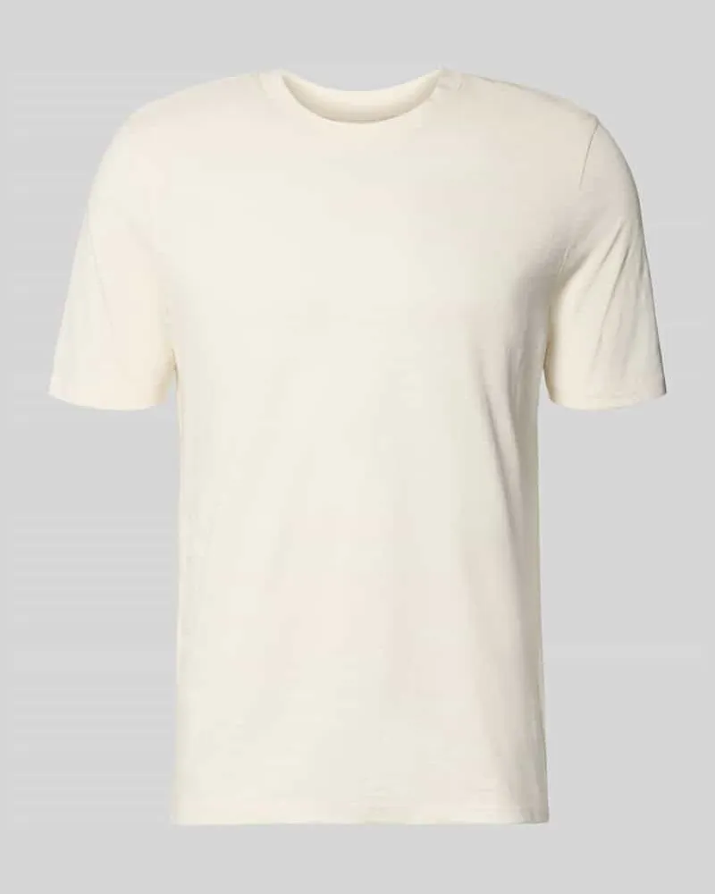 McNeal Regular Fit T-Shirt mit Rundhalsausschnitt Ecru