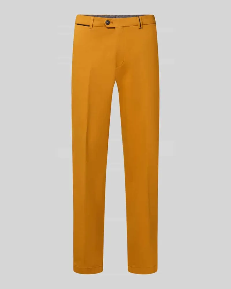 Hiltl Regular Fit Chino aus Baumwoll-Mix Modell 'PEAKER Gelb