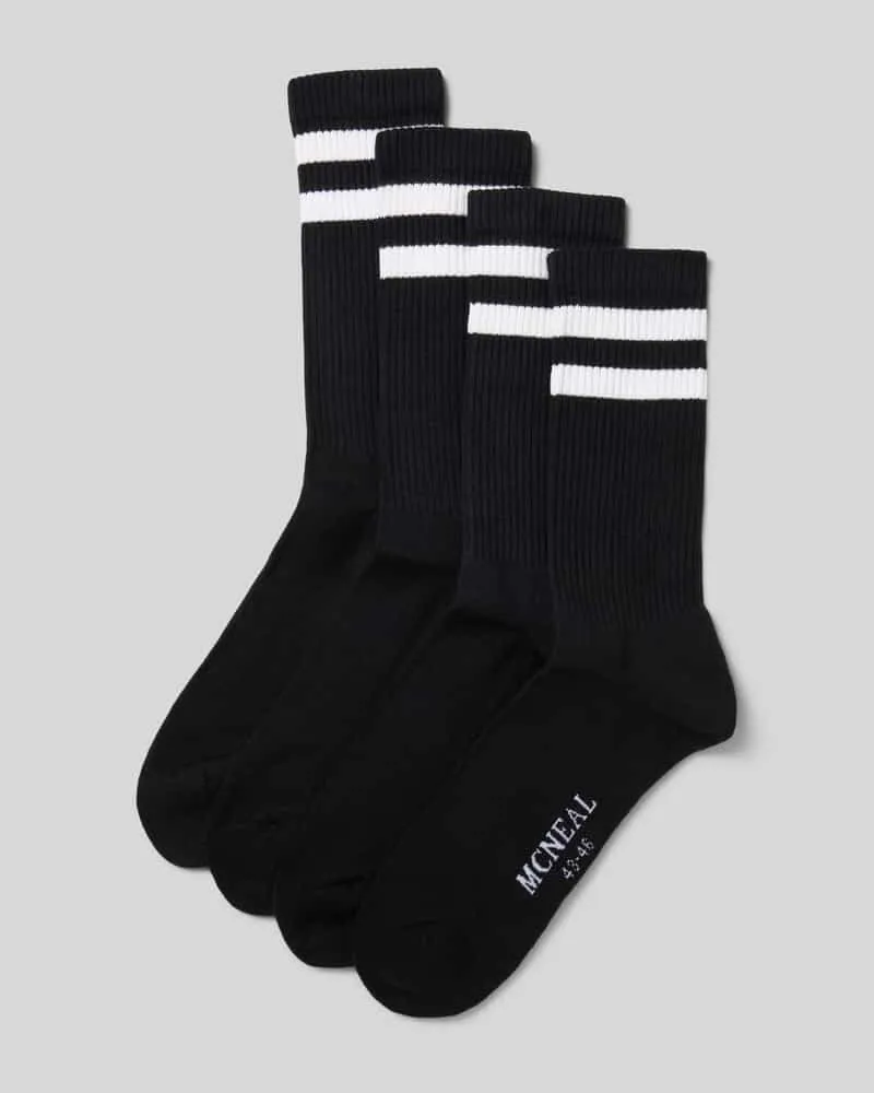 McNeal Socken mit Label-Detail im 4er-Pack Black