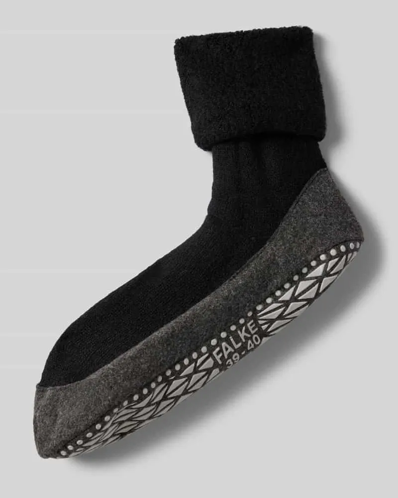 Falke Socken mit elastischem Rippenbündchen Modell 'COSYSHOES Black