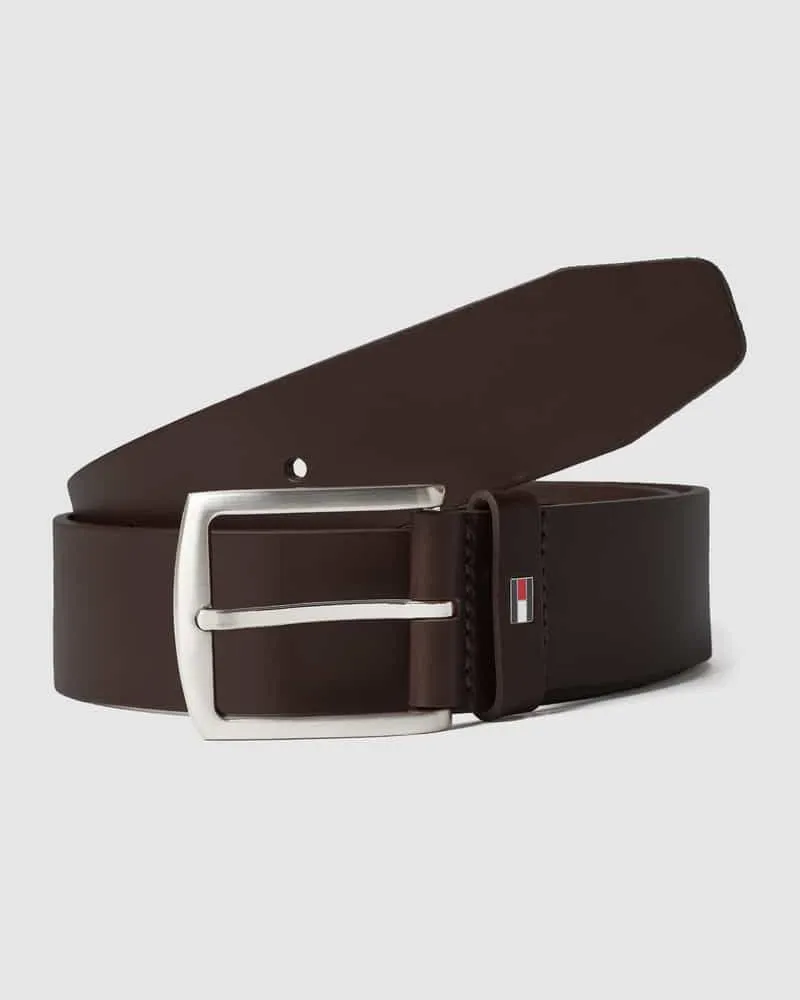 Tommy Hilfiger Ledergürtel mit Logo-Applikation 