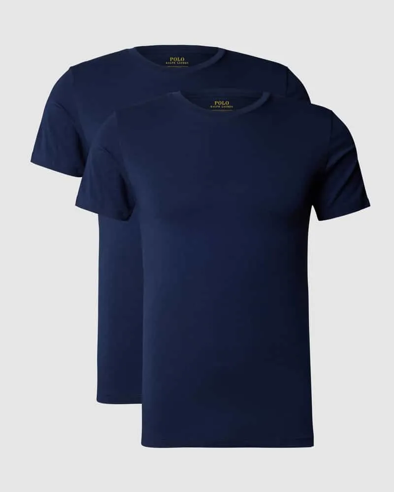 Ralph Lauren T-Shirt mit Logo-Stitching im 2er-Pack 
