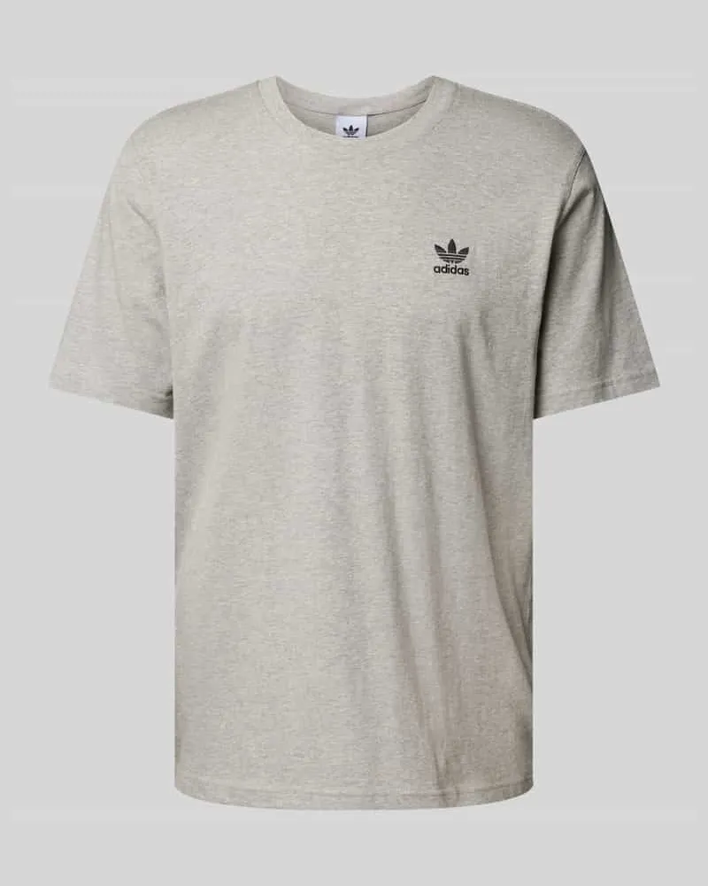 adidas T-Shirt mit Label-Stitching und Rundhalsausschnitt 