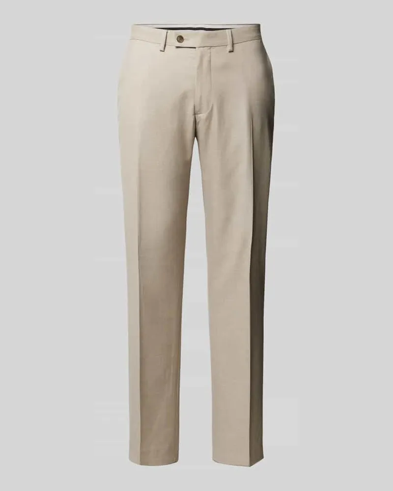 Christian Berg Regular Fit Anzughose mit Gesäßtaschen Beige