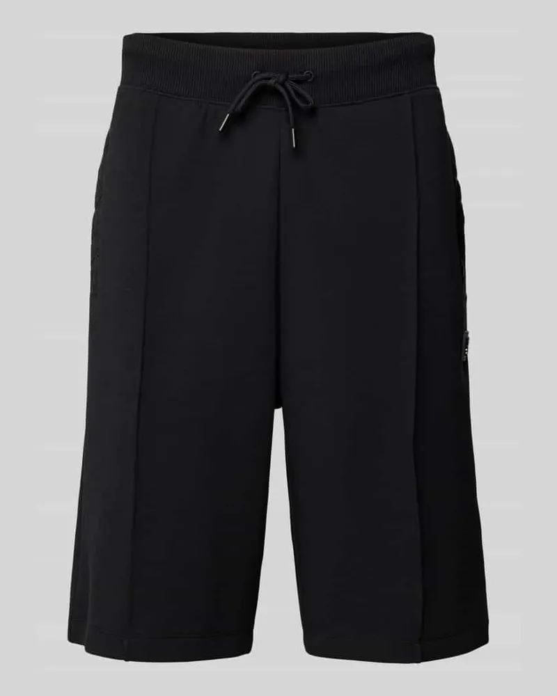 HUGO BOSS Sweatshorts mit Label-Print Modell 'Dilmos Black