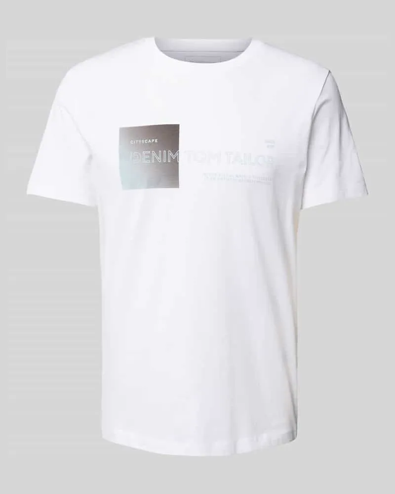 Tom Tailor Regular Fit T-Shirt aus reiner Baumwolle 