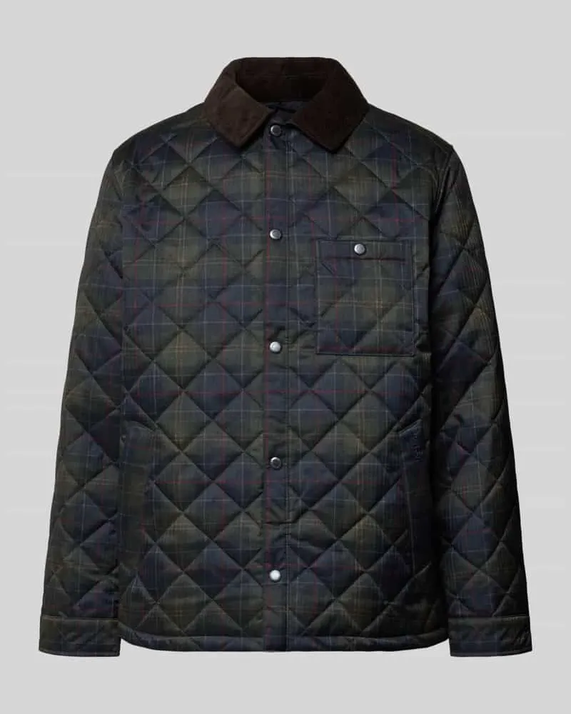 Barbour Steppjacke mit Brusttasche Marine
