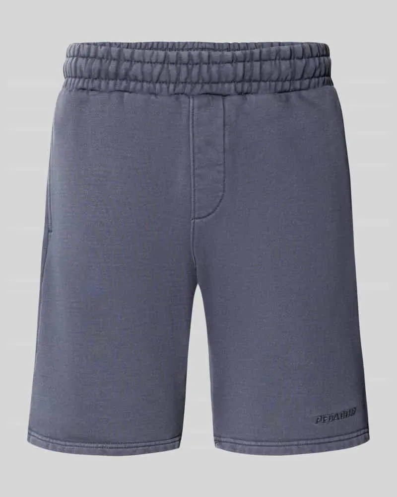 PEGADOR Shorts mit elastischem Bund und Logo-Stitching Dunkelblau