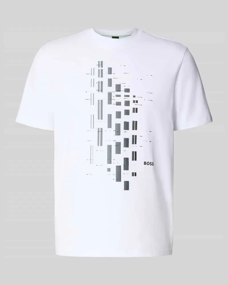 HUGO BOSS Relaxed Fit T-Shirt aus Baumwoll-Mix Modell 'TEE 