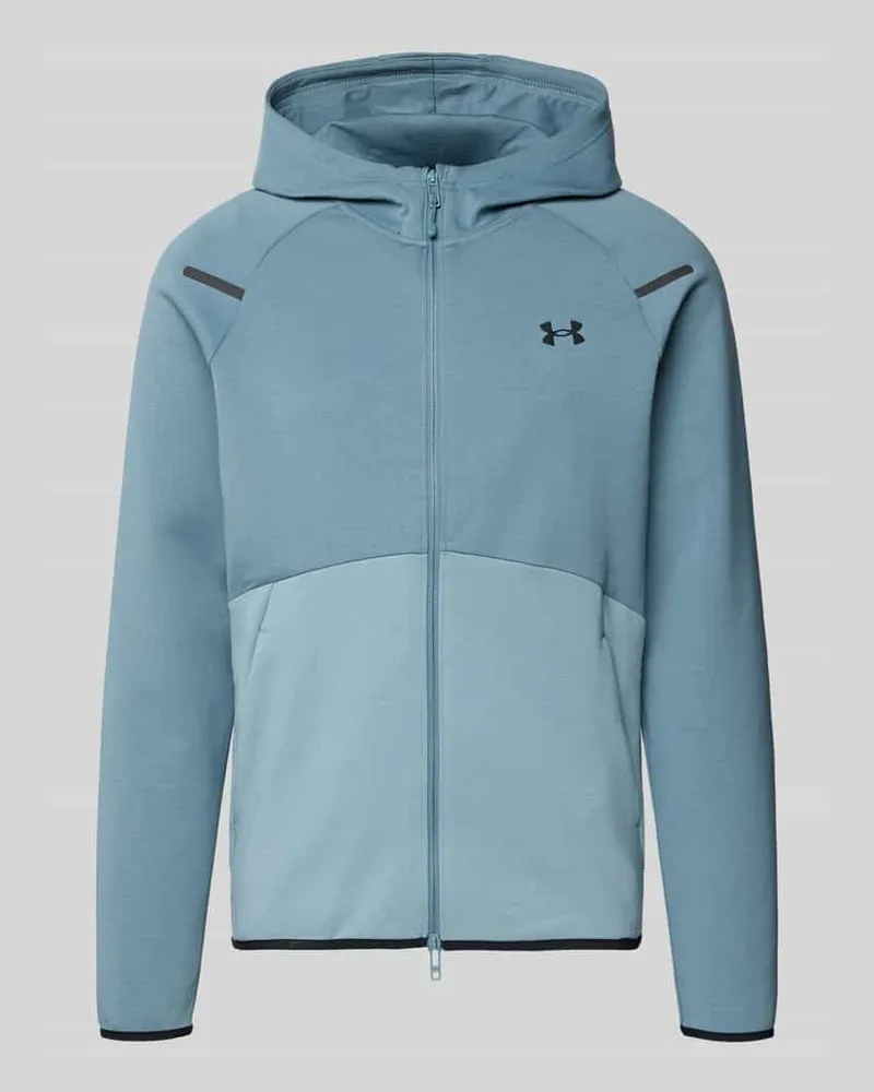 Under Armour Trainingsjacke mit Zweiwege-Reißverschluss Modell 'Unstoppable Mint