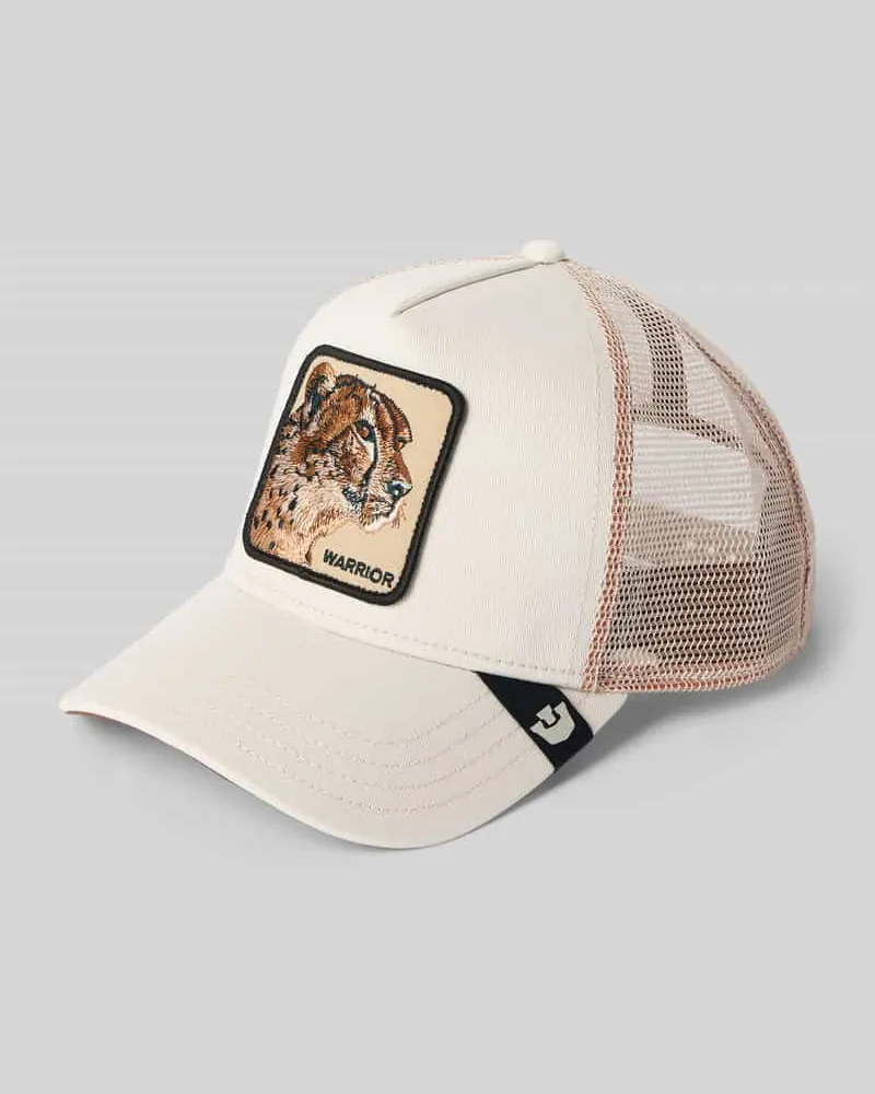 Goorin Bros. Trucker Cap mit Motiv-Patch Modell 'The Warrior Beige
